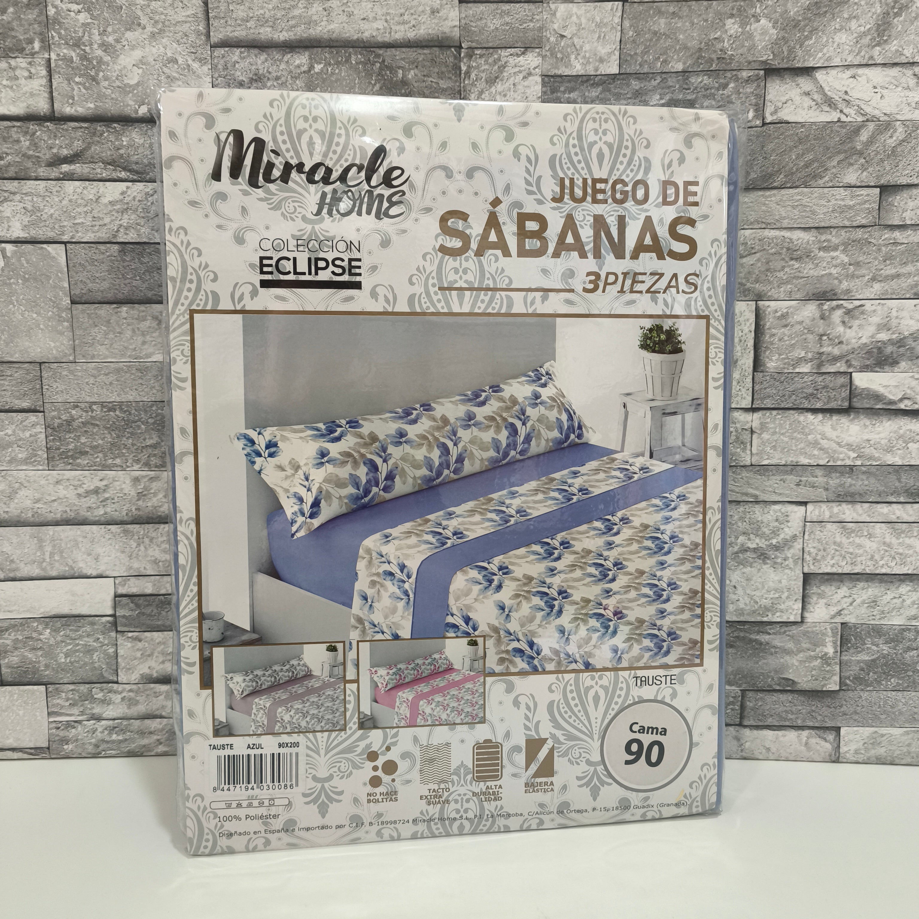 Juego de sábanas TAUSTE rosa