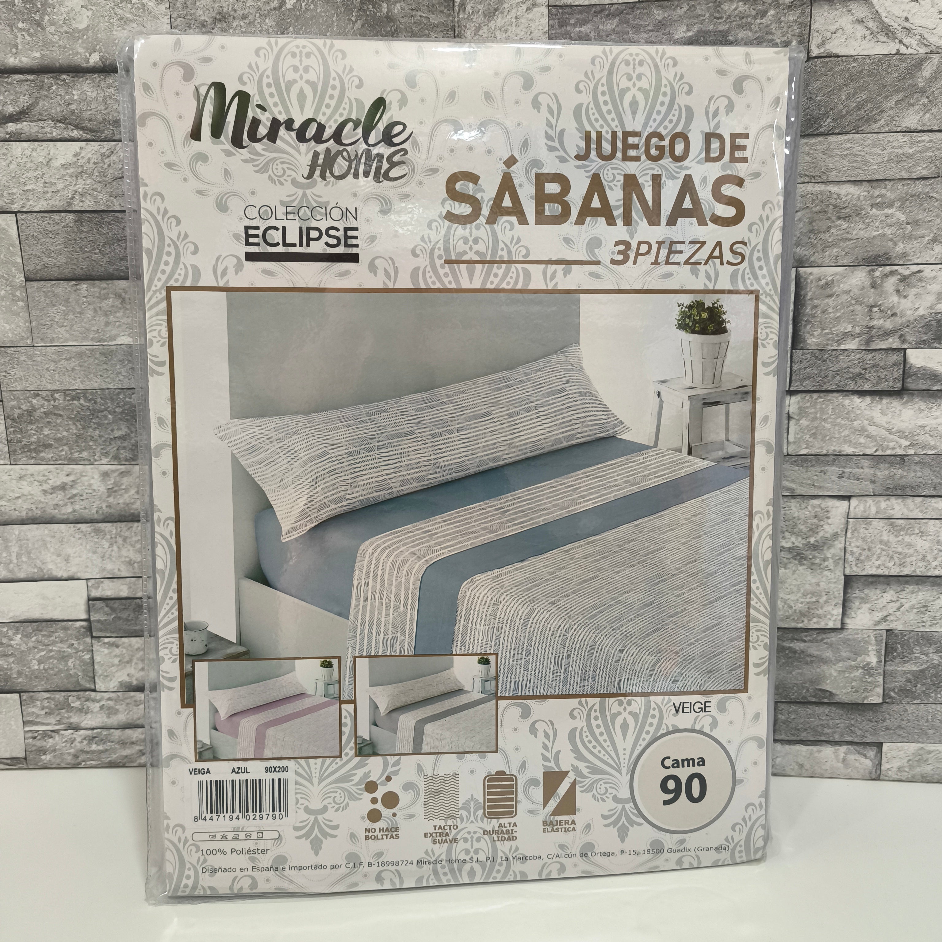 Juego de sábanas VEIGA tostado