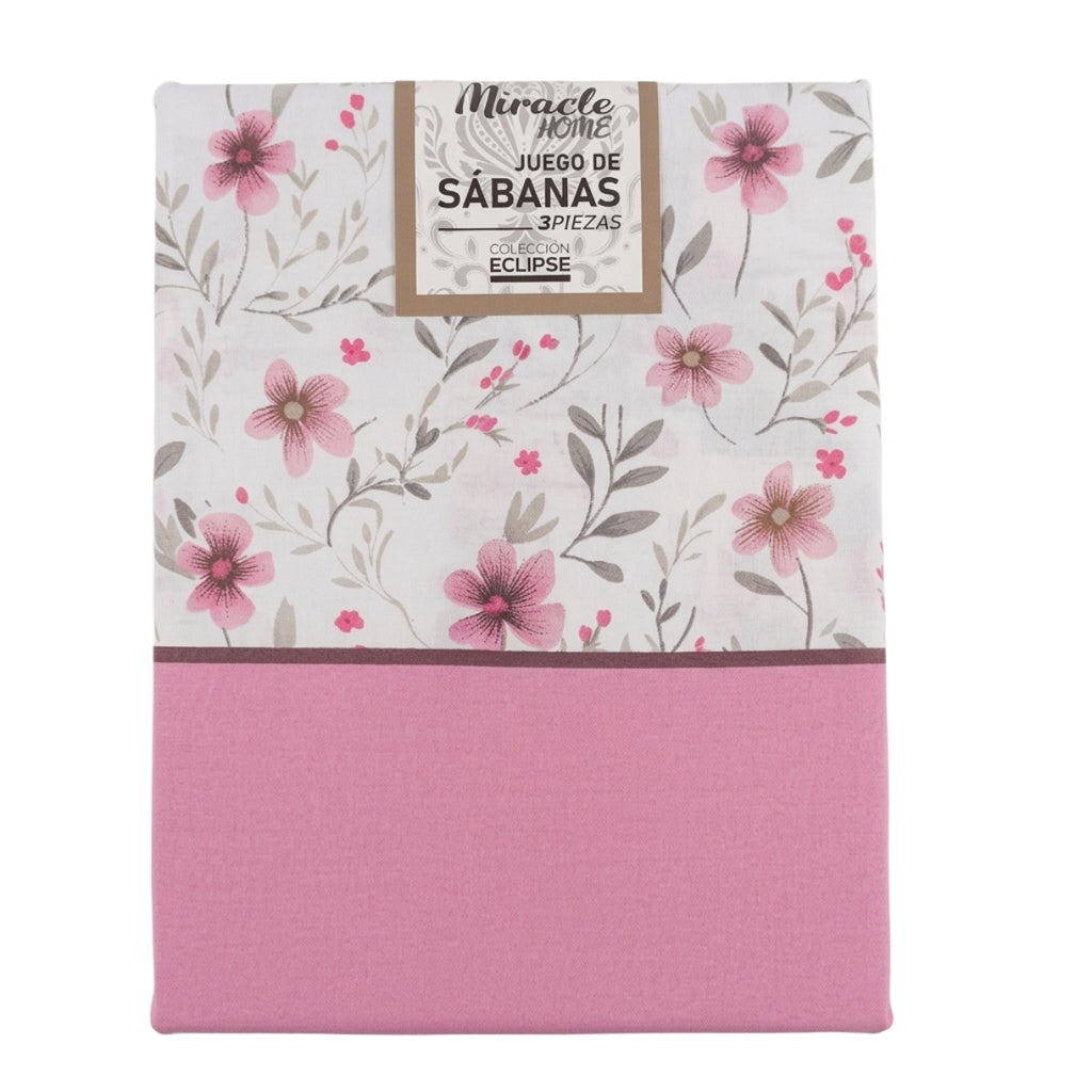 Juego de sábanas ARIZA rosa