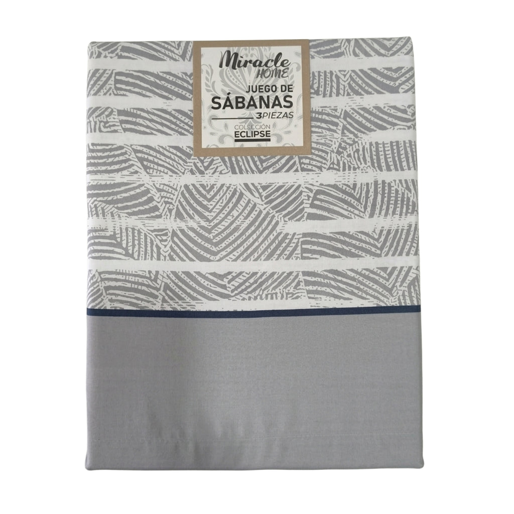 Juego de sábanas VEIGA gris